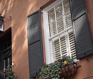 Recessed Track Accordion Shutters